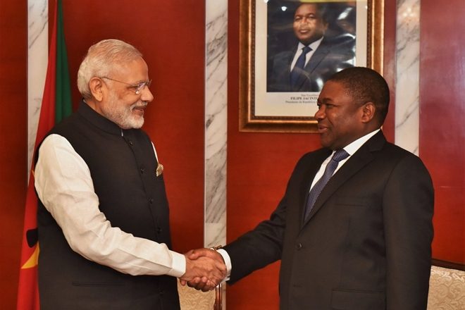 PM Modi with Mozambique's President